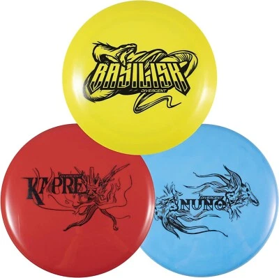 Divergent Discs Max Performance 3-Disc Golf Starter Set - Disc Golf Beginner Set - Image 1 of 4