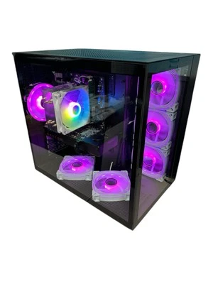 Gaming PC Ryzen 7 5700G 16GB 1TB HD RX 480 4GB, WiFi, 6 RGB Fans,  Windows 11 - Image 1 of 4
