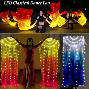Longue imitation rayonne LED fan danse classique accessoires danse - Photo 1/20