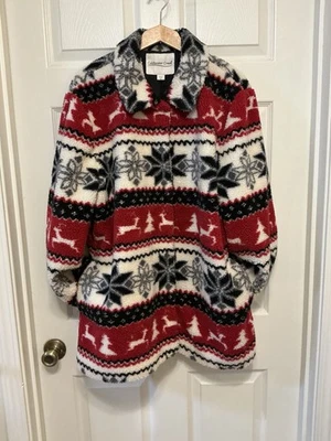 Chaqueta Sherpa Nórdica Coldwater Creek Acogedora Vellón Cálida Talla XL Prendas exteriores Foto 1 de 4