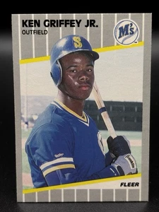 Fleer KEN GRIFFEY JR. 1989 Rookie RC #548 HOF Mariners BB - Foto 1 di 2