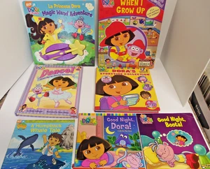Lot of 7 RARE Dora The Explorer Children Books - Magic Wand Play Sound Dance etc - Picture 1 of 13