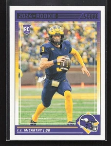 2024 Score #304 J.J. McCarthy Red - Picture 1 of 2