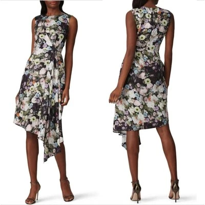 Vestido de Cóctel Adam Lippes X RTR Floral Cortina Lateral Talla 8 Foto 1 de 4