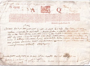 XX51-REP. DI VENEZIA-AQ LETTER SHEET GABRIEL CORADIN DACIO II - Picture 1 of 1
