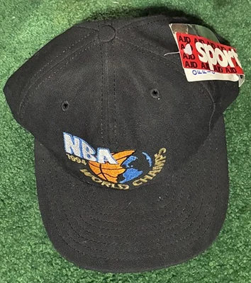 De colección NUEVO CON ETIQUETAS 1994 NBA Houston Rockets Campeón del Mundo Gorra Snapback Foto 1 de 4
