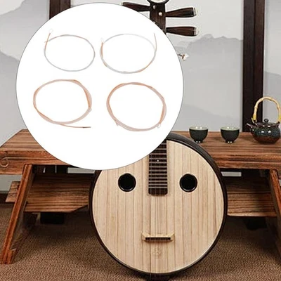 4x  Strings Professional Chinese Instrument Accessories Replacement Moon Lute - Image 1 of 4