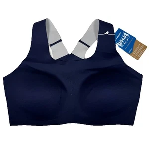 Brooks Dare Crossback Run Bra Size 36 DD/E Navy NWT - Picture 1 of 10