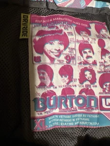 Burton Cargo Snowboard Pants XL Black DRYRIDE Rare Mushroom Pop Lining Men’s Ski - Picture 1 of 21