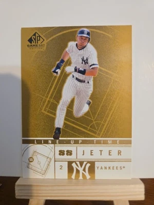 Derek Jeter 2001 SP Game Bat Edition Line-Up Time #LT11 HOF New York Yankees - Image 1 of 2
