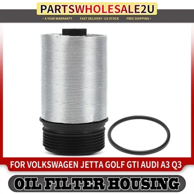 Carcasa de filtro de aceite de transmisión para Volkswagen Golf Jetta GTI Audi A3 R8 Q3 TT Foto 1 de 4