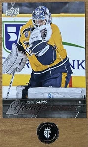 Juuse Saros 2015-16 Upper Deck Series 2 Young Guns #464 Nashville Predators - Foto 1 di 3