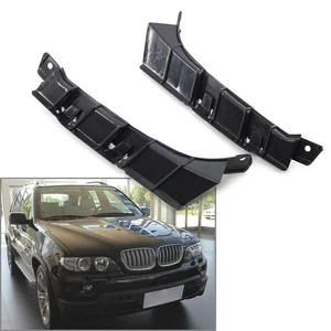 Soporte de parachoques delantero soporte cubierta para BMW X5 E53 03-06 negro coche par - Imagen 1 de 11