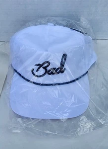 Casquette snapback BAD BIRDIE SCRIPT MAUVAISE CORDE ÉPELÉE CAMIONNEUR GOLF - Blanc - Photo 1/5