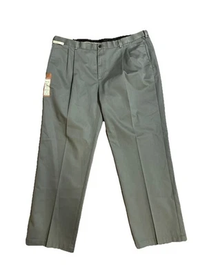 Новый с Ярлыками Haggar работы на выходные без железа хаки комфорт плиссированные талии размер 44 x 32 - Изображение 1 из 4