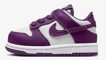 Nike Dunk Low blanco/viotech-blanco para niños pequeños (FB9107 110) Foto 1 de 4