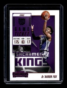 2018-19 Panini Contenders - De'Aaron Fox #17 Game Ticket Red - Bild 1 von 2