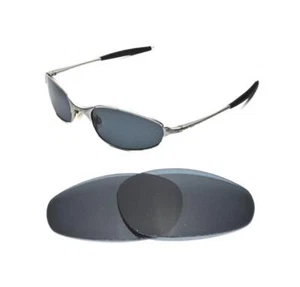 NEW POLARIZED BLACK REPLACEMENT LENS FOR OAKLEY A-WIRE 2.0 SUNGLASSES - Picture 1 of 4