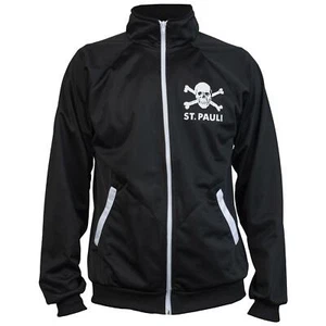 Children's St. Pauli Black Ultras Skull Kult Crossbones Football Activist Jacket - Picture 1 of 9