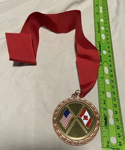 1989 Bowling Medal Olympics Team USA vs Team Canada Friendly Fargo ND Moorhead  - Picture 1 of 2