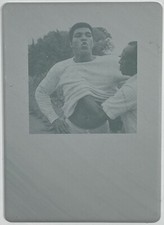 2011 Leaf All Metal Event Worn Cyan Print Plate Muhammad Ali EWM-26 1/1 