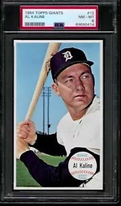 PSA 8 - 1964 Topps Giants #12 Al Kaline Detroit Tigers HOF - Picture 1 of 2