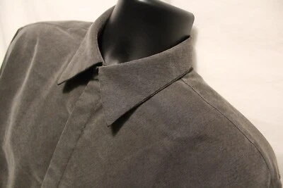 Camisa Hombre Gamuza Alfani Botón Delantero L/S Talla M Gris Mezcla Poliéster Foto 1 de 3