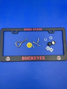 🔥1x Ohio State Buckeyes Metal License Plate Frame College Football - Picture 1 of 4