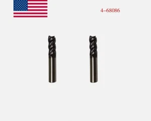 2PCS 1/2" 4 Flute VARIABLE HELIX Carbide End Mill 3" Overall Length- TiALN USA - Picture 1 of 7