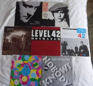 Lot: 7 X ROCK 12"SINGLES - ELTON JOHN/PHIL COLLINS/LEVEL 42/GODLEY&CREME ETC. - Picture 1 of 6