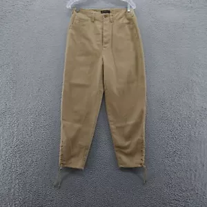 Banana Republic Womens High Rise Ankle Riding Pants 4 Brown Cotton Twill NEW - Picture 1 of 18