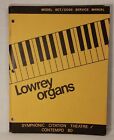 Lowrey Organ Service Manuals Models: SCT/CO80 &amp; T-1 TG, TG-1, TG-44 (U Pick)