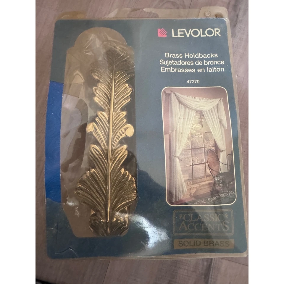 Винтажная однотонная латунная занавеска Levolor Leaf Design с завязками домашний декор - Изображение 1 из 2