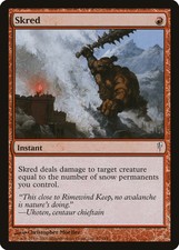 Skred Coldsnap NM Red Common MAGIC THE GATHERING MTG CARD ABUGames