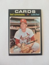 TED SIMMONS ROOKIE 1971 TOPPS BASEBALL CARD #117 ST. LOUIS CARDINALS MINT
