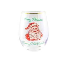 270263 MERRY CHRISTMAS GRUMPY OLD BASTARD CHRISTMAS 600ML STEMLESS WINE GLASS