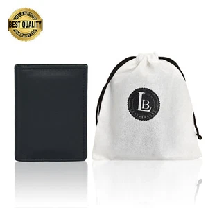 Kleines minimalistisches Ausweis Kreditkartenetui Mini Geldbörse Geschenk für Männer Frauen Jungen Mädchen - Bild 1 von 37