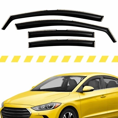 Protetores de chuva solar vento para Hyundai Elantra Sedan 2017-2020 - Imagem 1 de 4