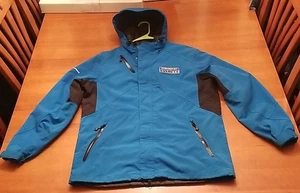 💥Vtg Chevrolet of Everett Men's Medium Jacket Soft Shell Coat Blue Sweet Deal!! - Picture 1 of 15