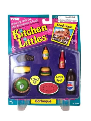 NEW Sealed 1995 Tyco Kitchen Littles BBQ Supplies For Barbies! - Image 1 of 2