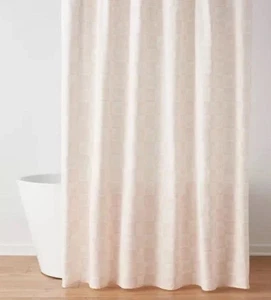 Schwelle Hase Karo Duschvorhang Rosa Weiß Kinder Badezimmer Bezaubernd Ostern - Bild 1 von 8