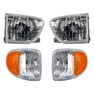 For Mercury Mountaineer 98-01 4-Piece Kit (Driver and Passenger Side Headlights, - Image 1 of 4