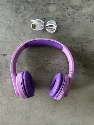 Philips TAK4206 Kids Bluetooth Headphones – Purple/Pink – Great Condition - Image 1 of 4