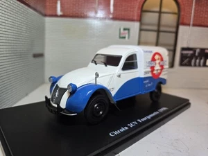 Citroen 2CV Fourgonnette Van Diecast Scale Model 1:24 1955 Blue White LGB - Picture 1 of 10
