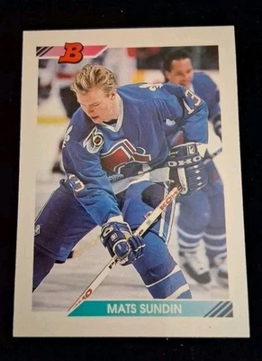 1992-93 Bowman #344 Mats Sundin Quebec Nordiques - Image 1 of 4