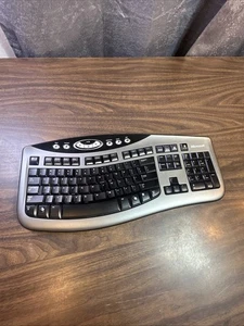 Microsoft Wireless Keyboard 3000 Model 1066 No Receiver Black Ergo - Picture 1 of 15