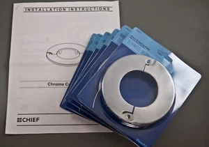 Lot of 6 PLUMB PAK PP857-5 Chrome Escutcheon Floor Ceiling Plates (2” IPS) - Picture 1 of 2