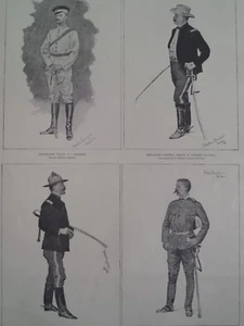 Frederic Remington Ufficiali di spicco Tampa Florida Guerra ispanoamericana 1898 - Foto 1 di 2