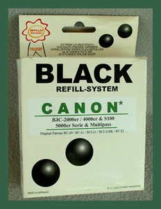 REFILL-SYSTEM BLACK /// 1x CANON Flasche 3/4 voll - Bild 1 von 3