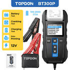 Topdon Bt300p 12V 24V Car Battery Load Tester Charging System Analyzer 2000Cca